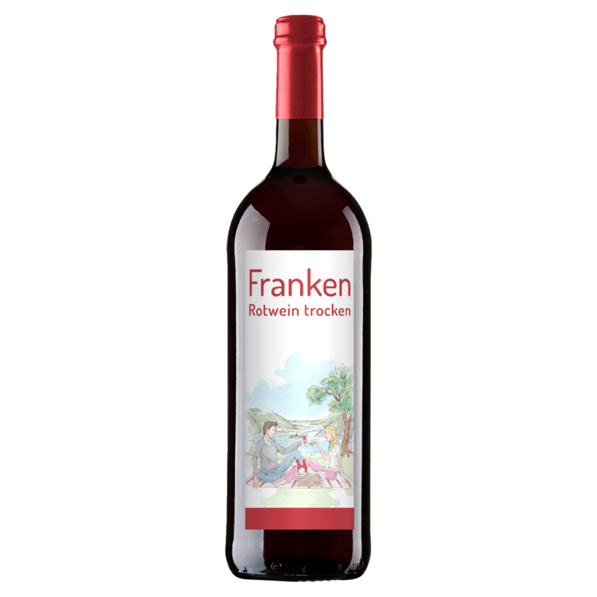 Franken Rotwein trocken 1l